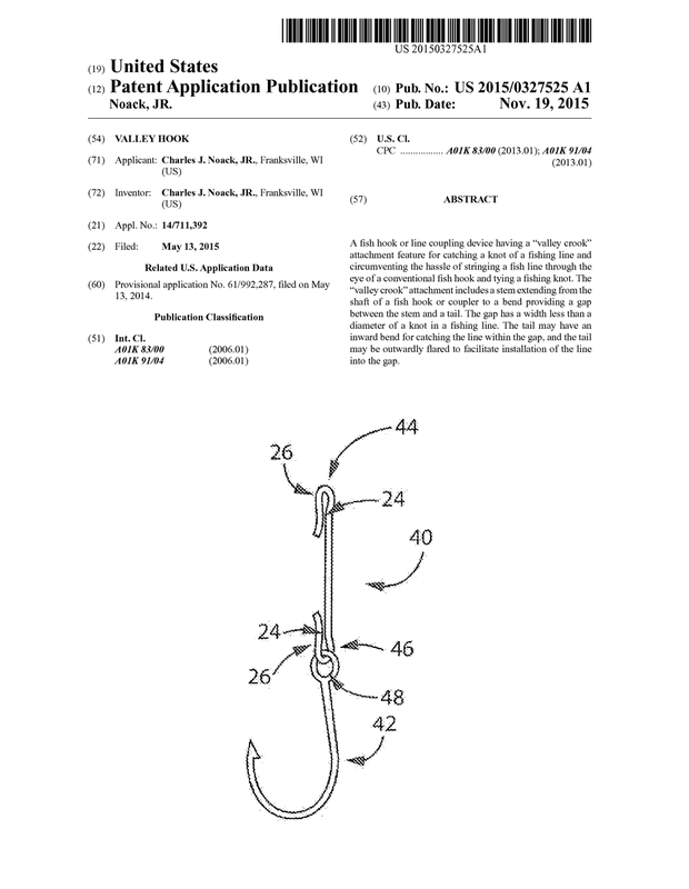 Patent Application Information - The Valley Hook